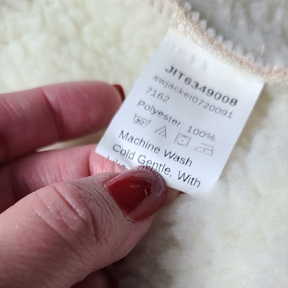 SHEIN | DROP SHOULDER | CORDUROY TYPE COAT W/FUZZY INTERIOR | SIZE XS - Picture 7 of 15